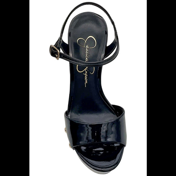 Jessica Simpson Calenta Platform Dress Sandals Black - Medium - Picture 2 of 3
